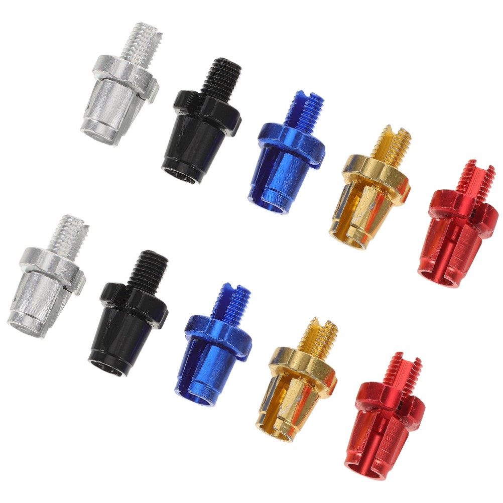 10Pcs Aluminum Alloy Bike Brake Screws Durable Brake Adjuster Bolts for Bicycle