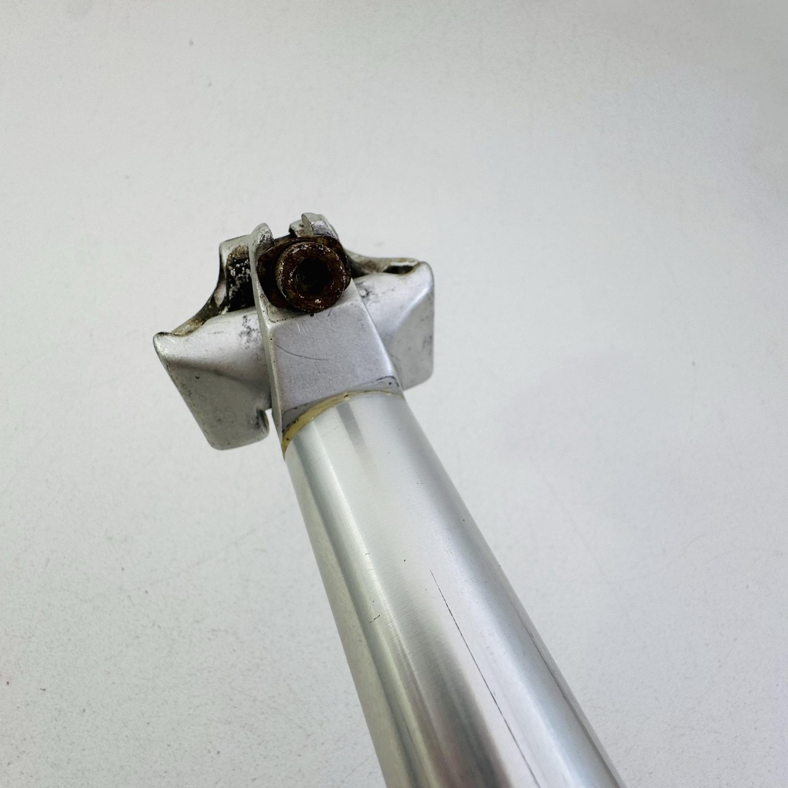 Vintage MTB Seatpost 27.2mm Silver 24 mm Bicycle Aluminum Plain Road Bike A2