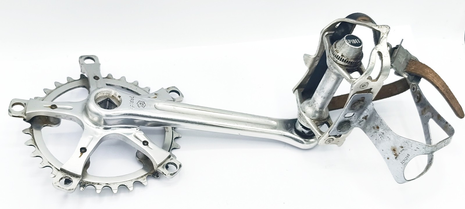Stronglight 106 Spidel Triple Crankset 54 44 32 Vintage Pedals Christophe Bike