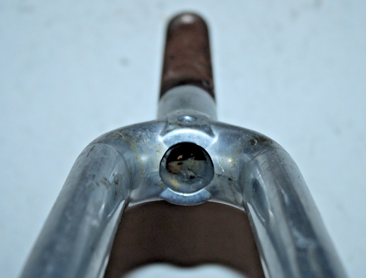 Vintage Road Hybrid Bike Fork 700c 1″ Threaded 177mm Silver Cafe Commuter Java ~