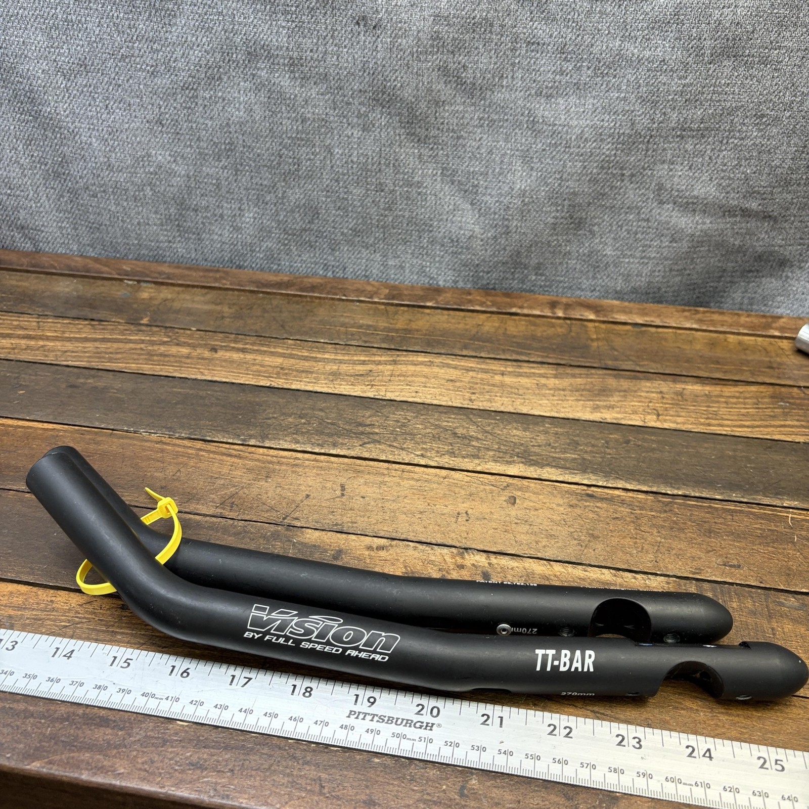 Vintage Vision TT-Bar Aerobar Clip On Extensions Alloy 270mm TT Tri Bar Bike