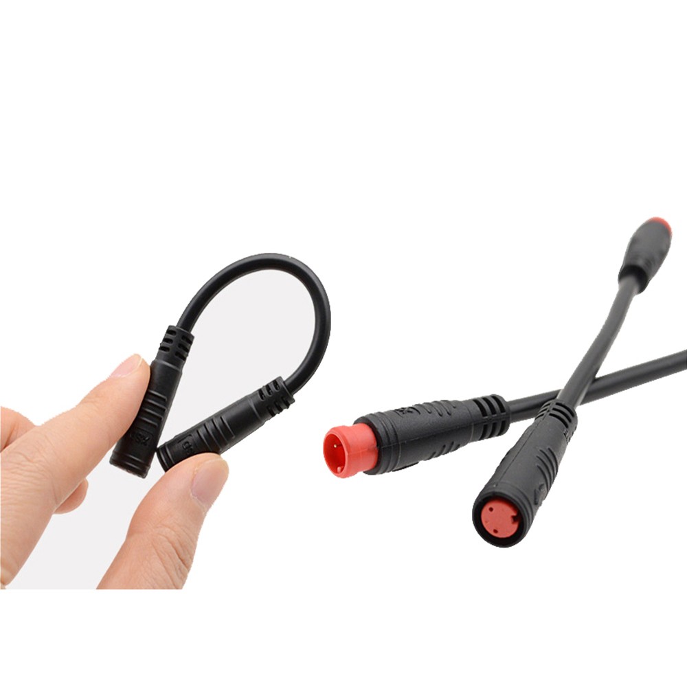 Ebike Extension Cable M8 2 Pin Waterproof Connector Wire Male to Female/Male ADE