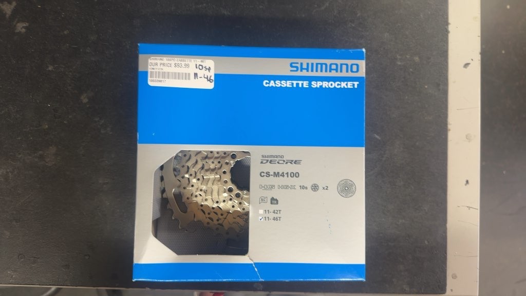 Shimano Deore CS-M4100 10-Speed 11-46T MTB Bicycle Cassette Sprocket Silver HG-X