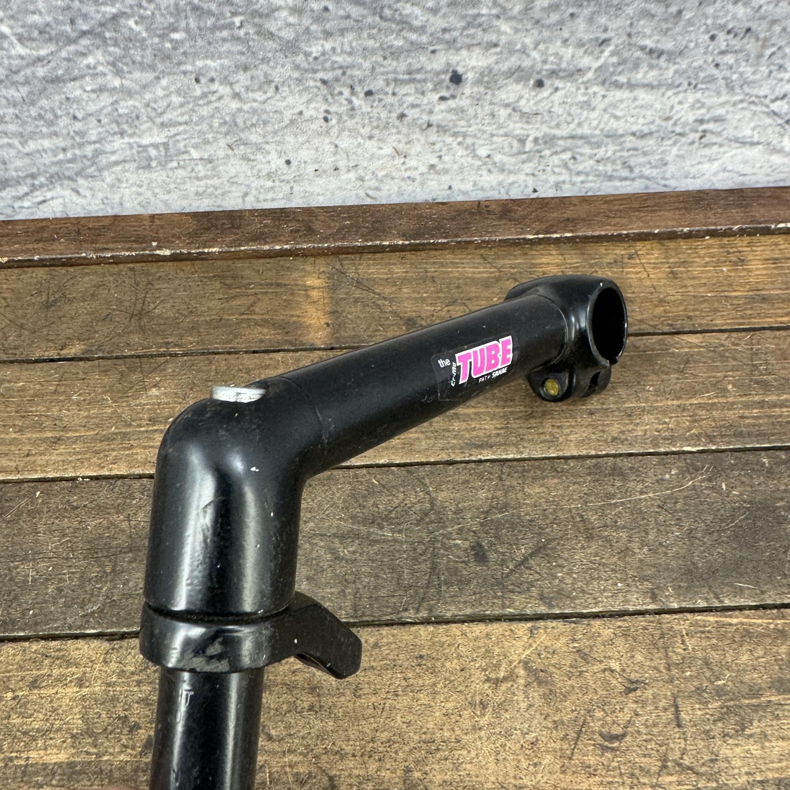 Vintage Sakae The Tube Quill Stem 22.2 NOS 25.4 Clamp Black MTB Cable Stop 1″