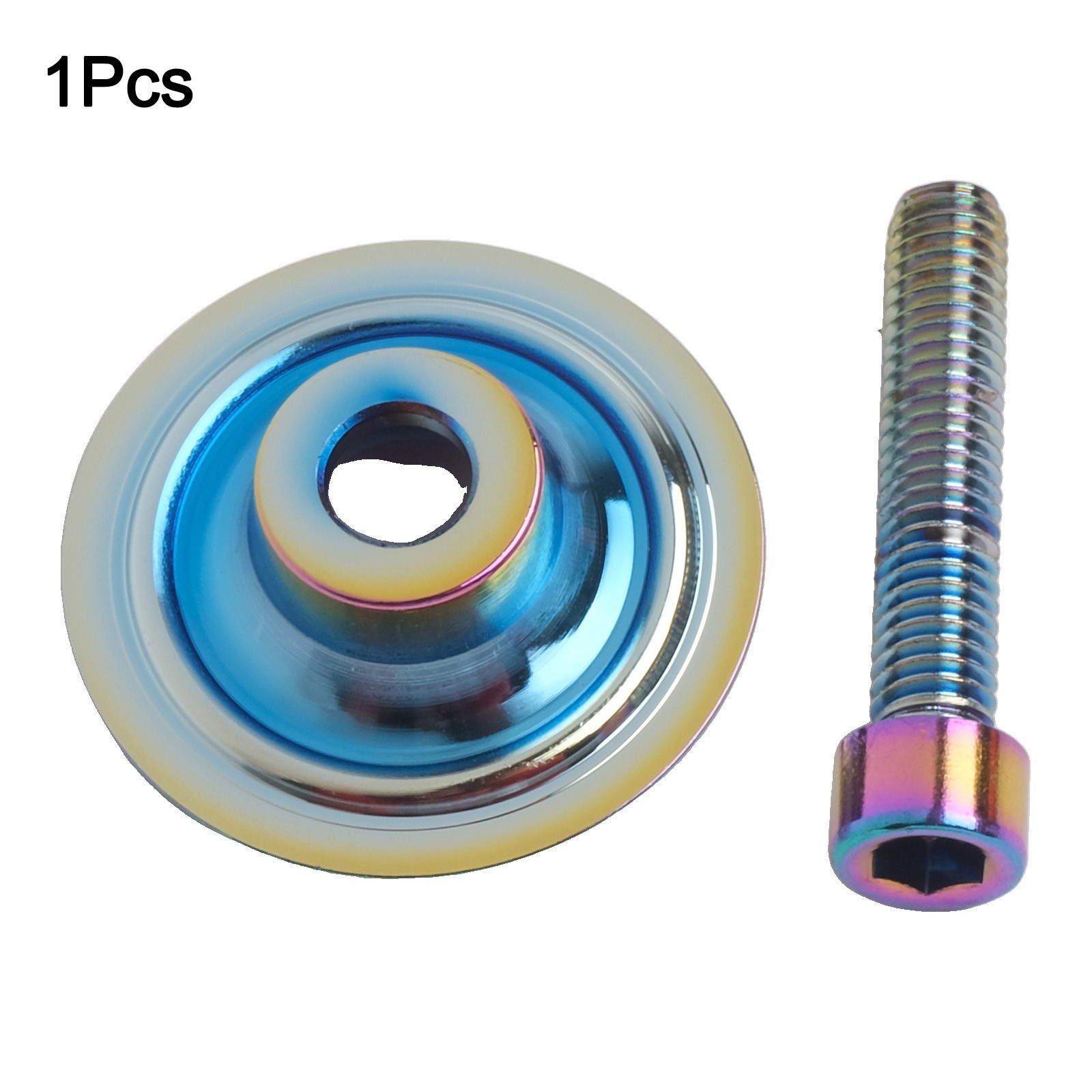 Lightweight Multicolor Oil Slick Headset Stem Cap Replacement Top Cover