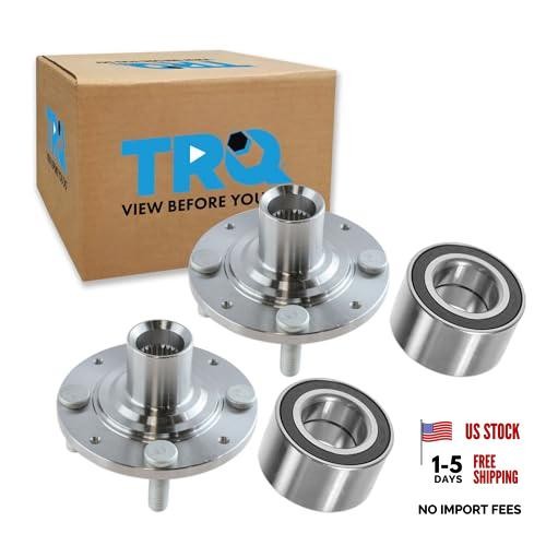 2 Piece Front Wheel Bearing & Hub Kit Set Compatible with 1992-2000 Honda