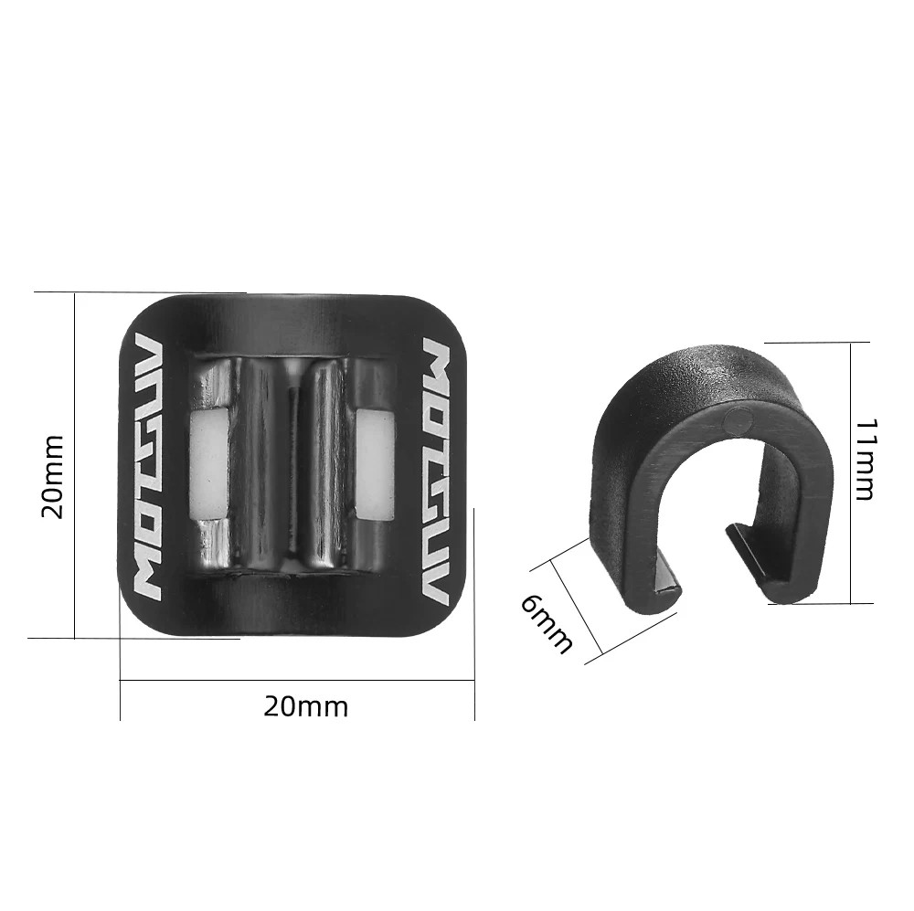 1/5/10Pcs Stick-On Cable Guide, Bicycle Shift Brake Housing Line Tubing Buckle,