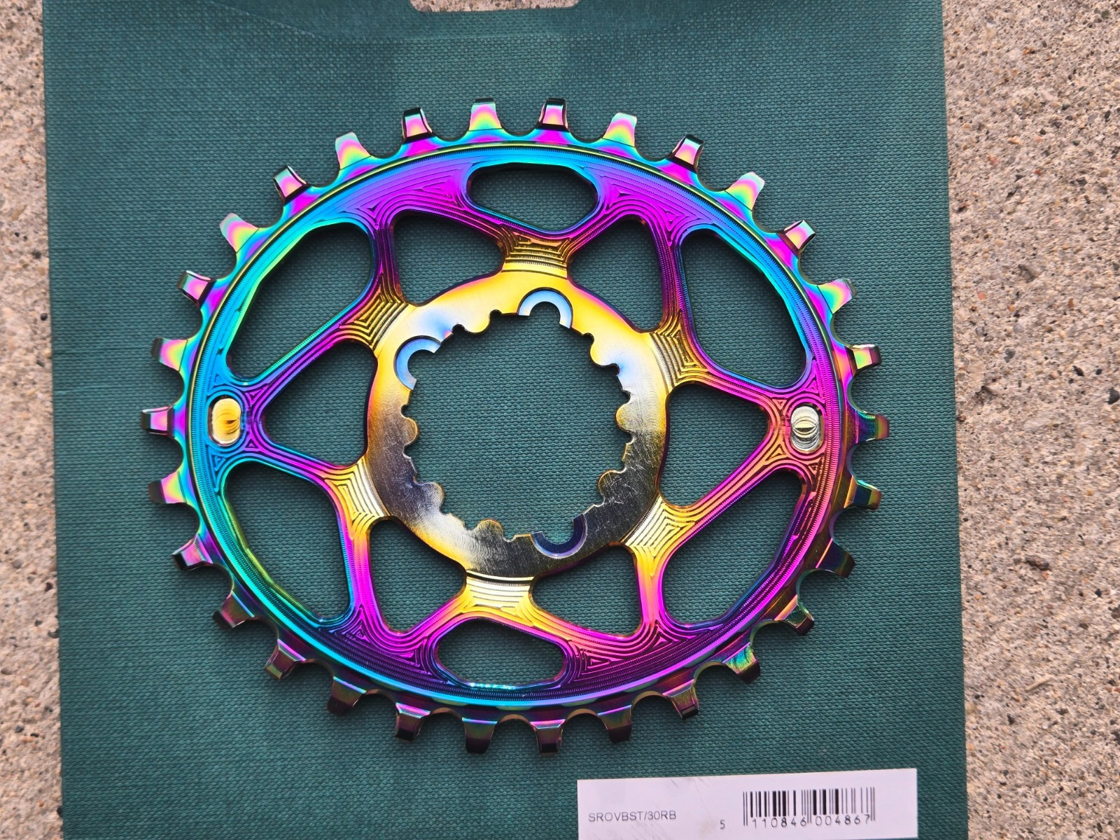 NEW absoluteBLACK Boost Oil Slick Direct Mount N/W Chainring for SRAM 30t