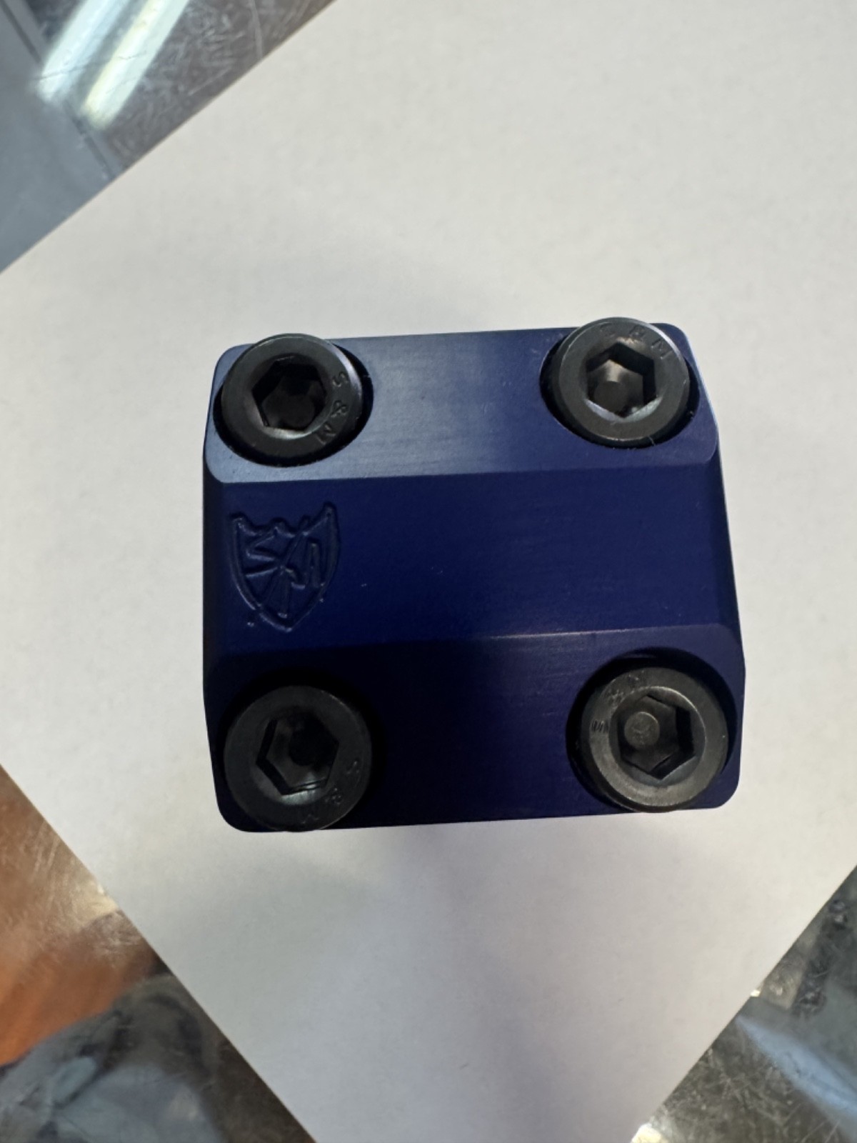 S&M BMX SHREDNECK BLUE GROOVE STEM 50 MM 50MM FRONT LOAD REDNECK 1 1/8