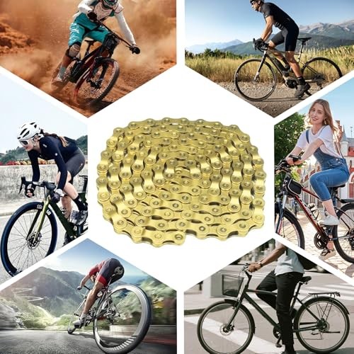 6/7/8/9/10/11/12 Speed Bike Chain – High-Strength, Durable & Gold-6/7/8-Speed