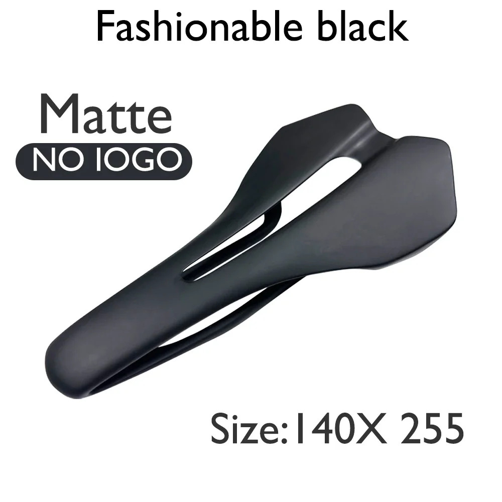 Carbon Fiber Leather Road Bicycle Saddle Hollow-Out Design Bike Seat Cushion