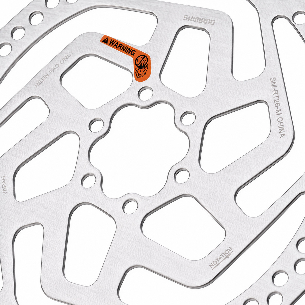 Shimano SM RT26 M 180mm 6-Bolt Disc Brake Rotor Resin Pad MTB Bike