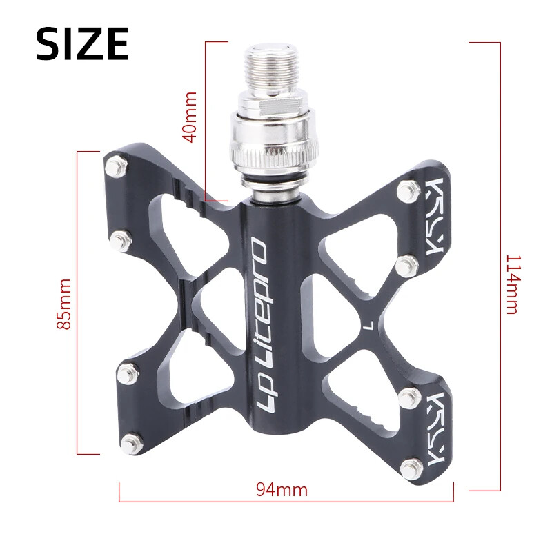 Bike Quick Release Pedal Widened Non-slip DU Sealed Bearing Folding Bike Pedal
