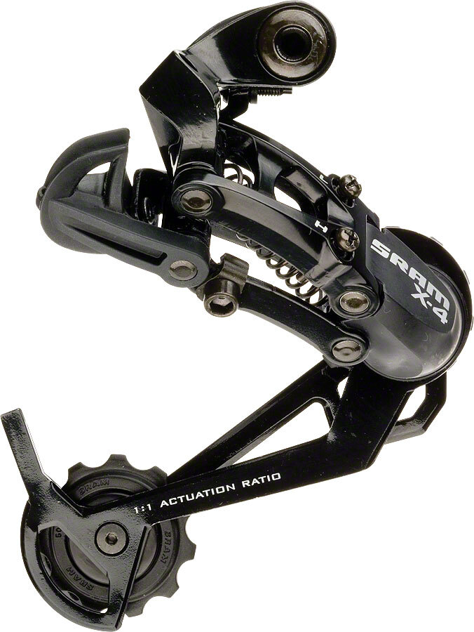 SRAM X4 Rear Derailleur – 7,8,9 Speed, Long Cage, Black