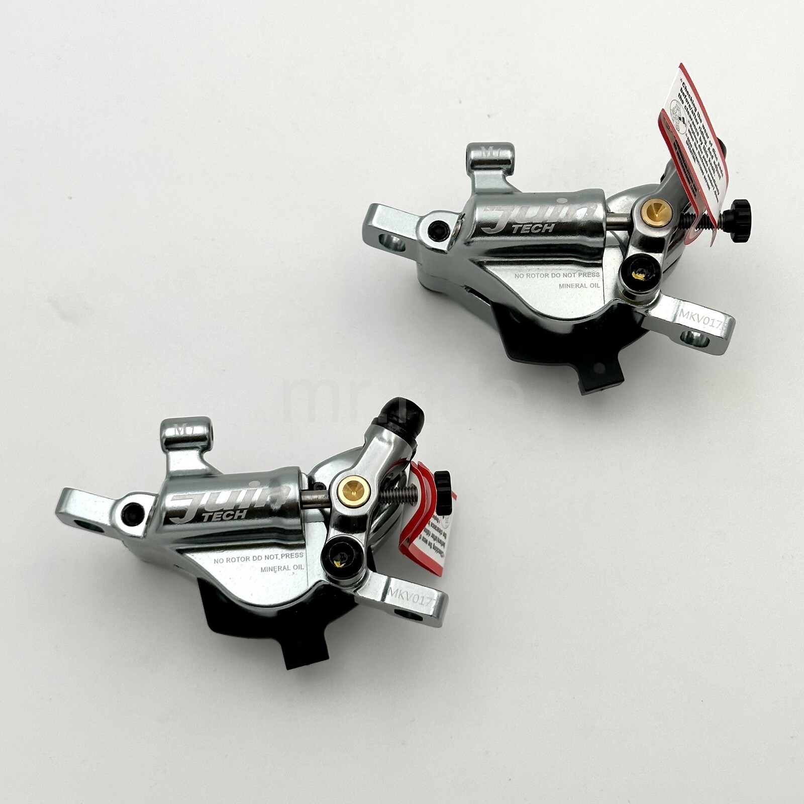 Juin Tech M1 – Cable actuated hydraulic MTB Disc Brake set w/160mm Rotor Gray