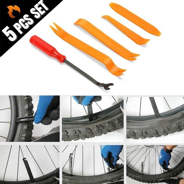 5Pcs Sets Premium Ebike Bicycle Tire Lever Bike Tyre Levers Spoon Changing Tool