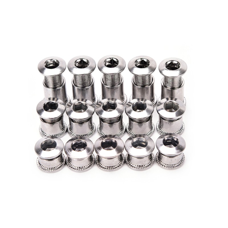 5Pair Crankset Bolts Crank Bolts Bike Chainring Bolts Bicycle Crank Screws NYJSE