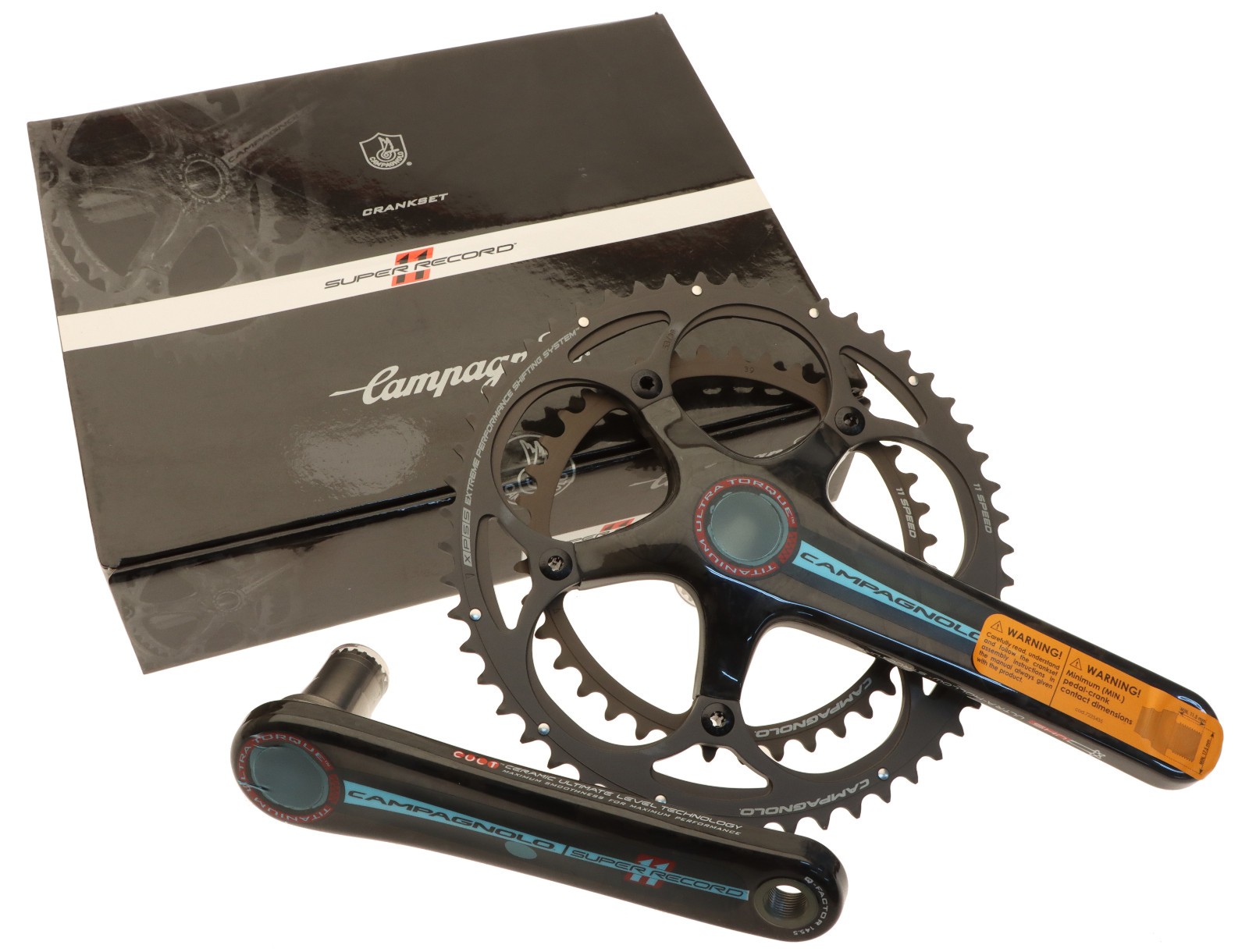 Campagnolo Super Record Titanium Crankset 53/39T 11s 172.5mm 11 Ultra-Torque NEW