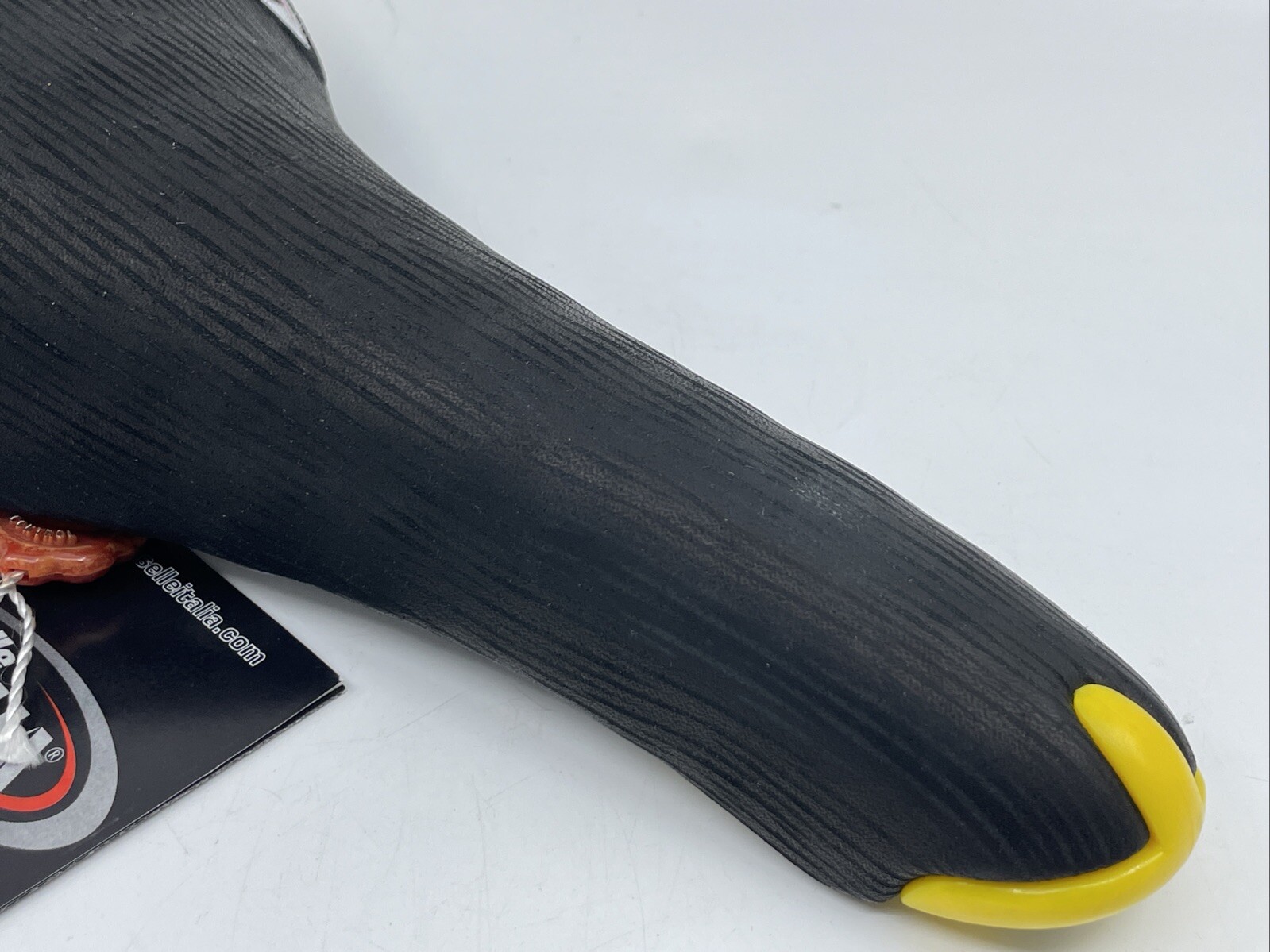 NOS VINTAGE 2000 Selle Italia Turbomatic 3 Black Leather Manganese Rail Saddle