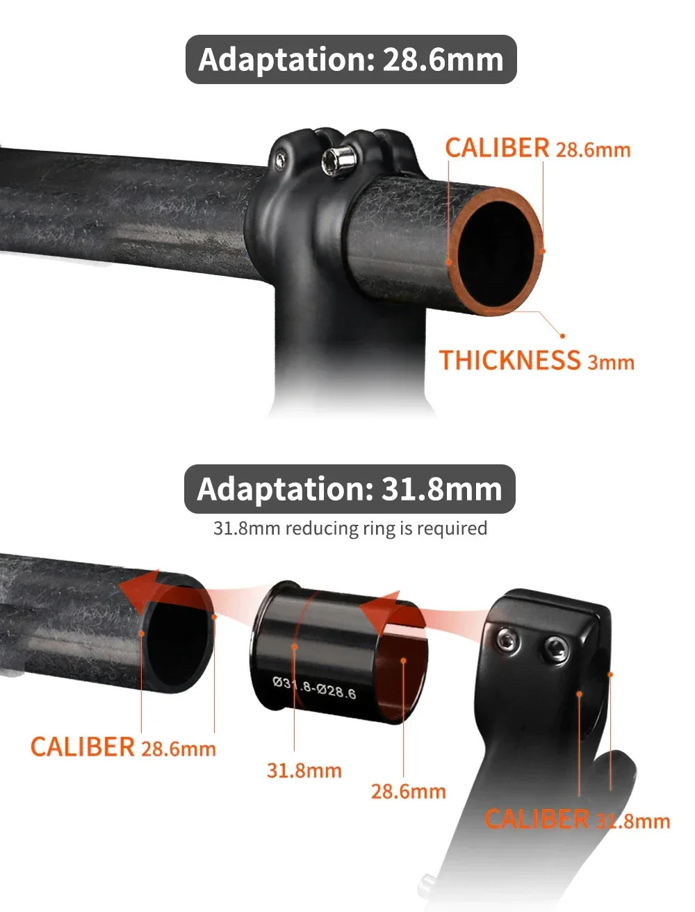 Carbon Fiber Gravel Bike Front Fork Tapered Matte 700C*45C Thru Axle 12*100m