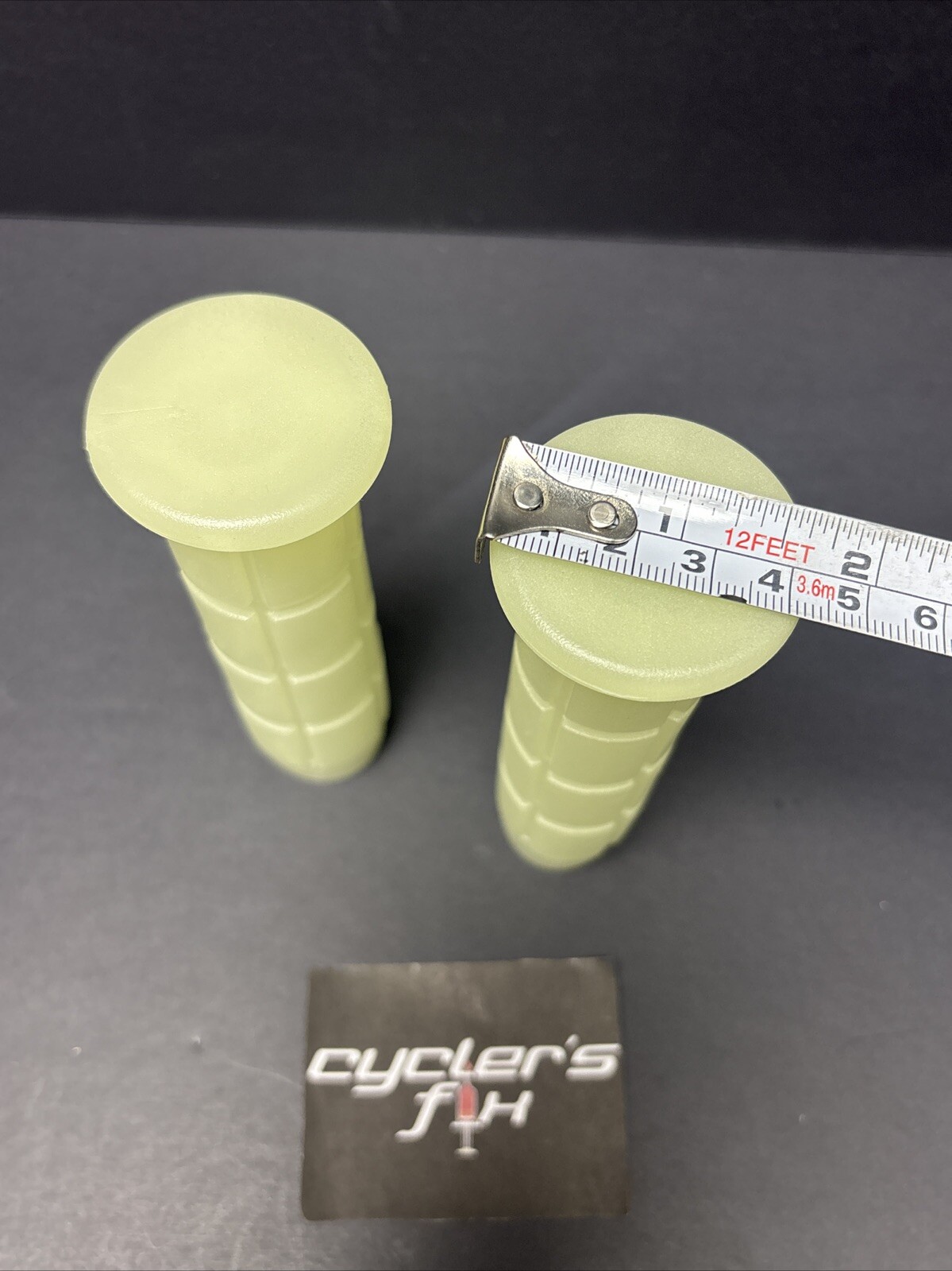 Clear Cloudy Oury Style Bike Bicycle Handle Bar Grips Kids Bmx Schwinn Cruiser