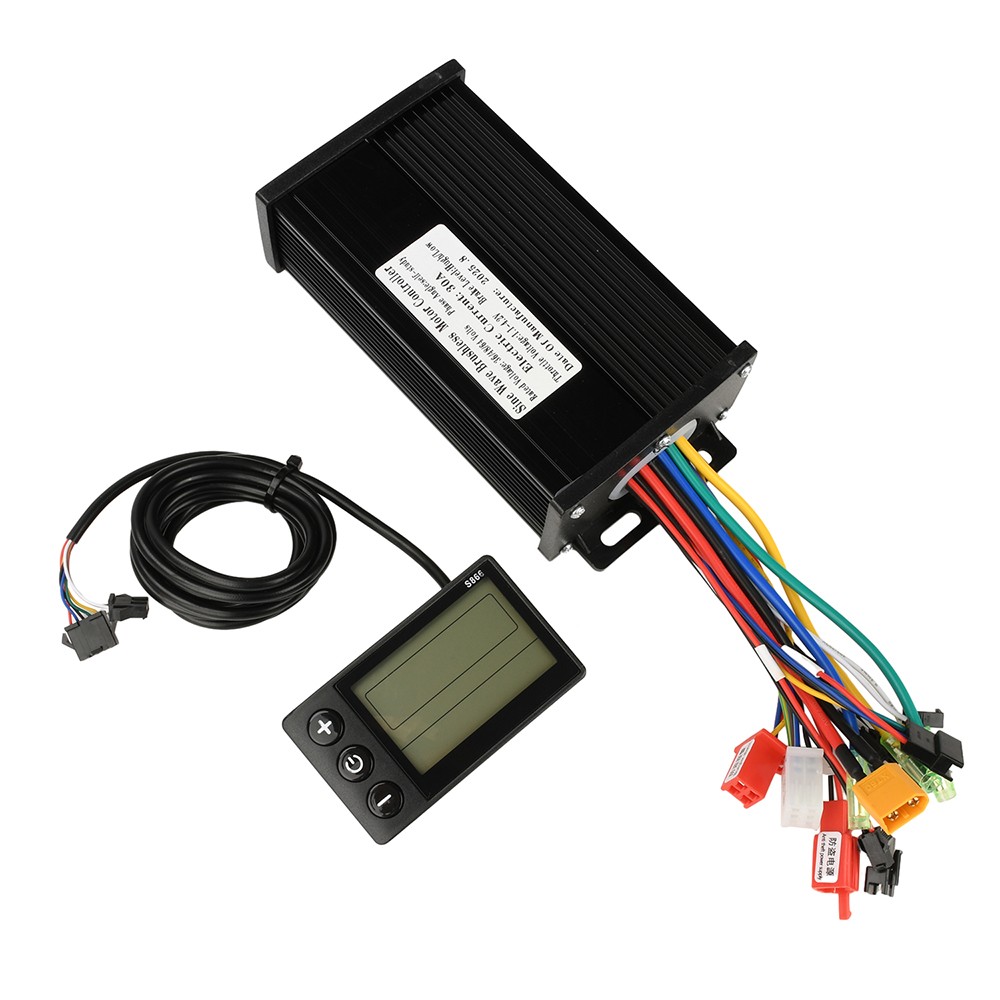 36V 48V 64V 750-1500W Brushless Motor Controller E-Bike S866 LCD Display Meter