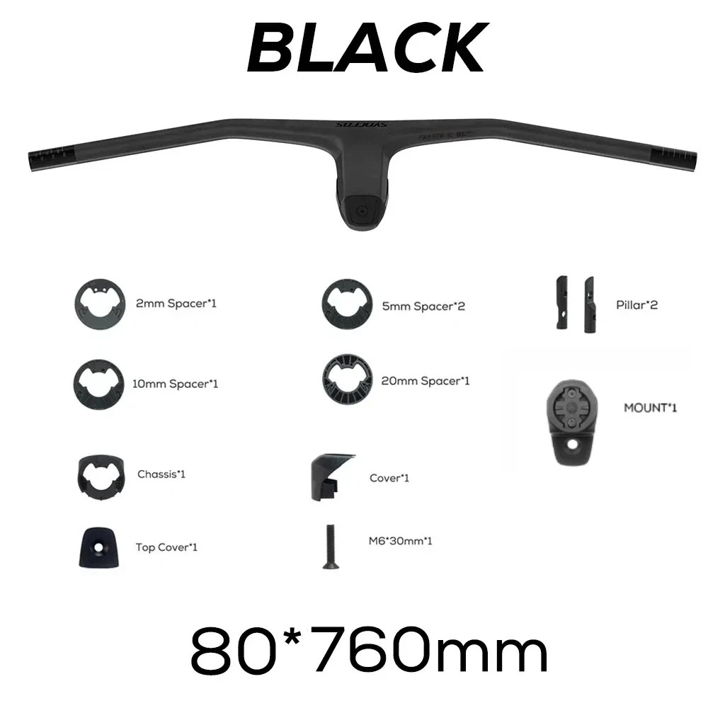 SYNCROS -20 Degrees Carbon Fibre Integrated Mountain Bicycle Handlebar 740MM