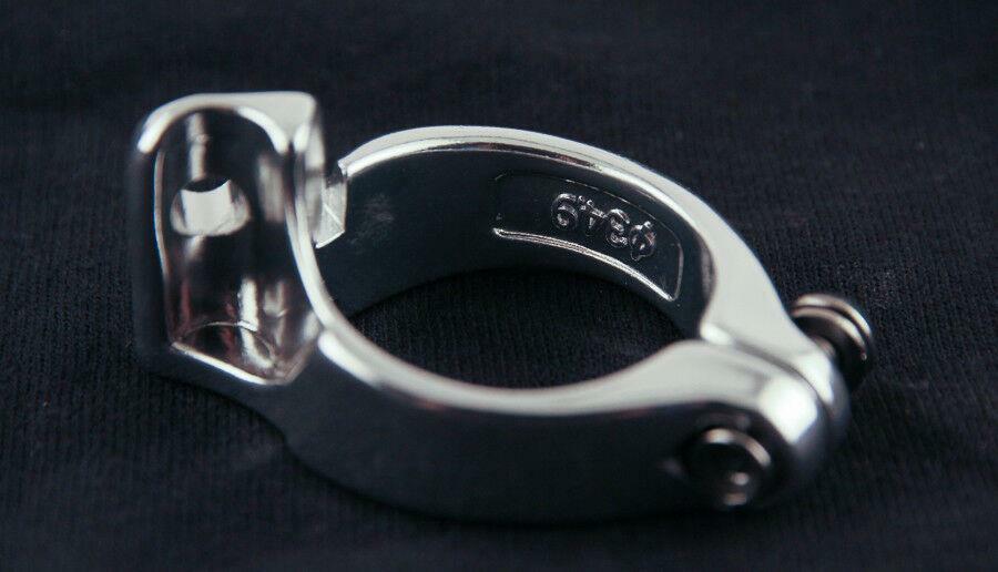 34.9MM Braze On Front Derailleur Clamp Adapter Aluminum Alloy 32g Road Bike New
