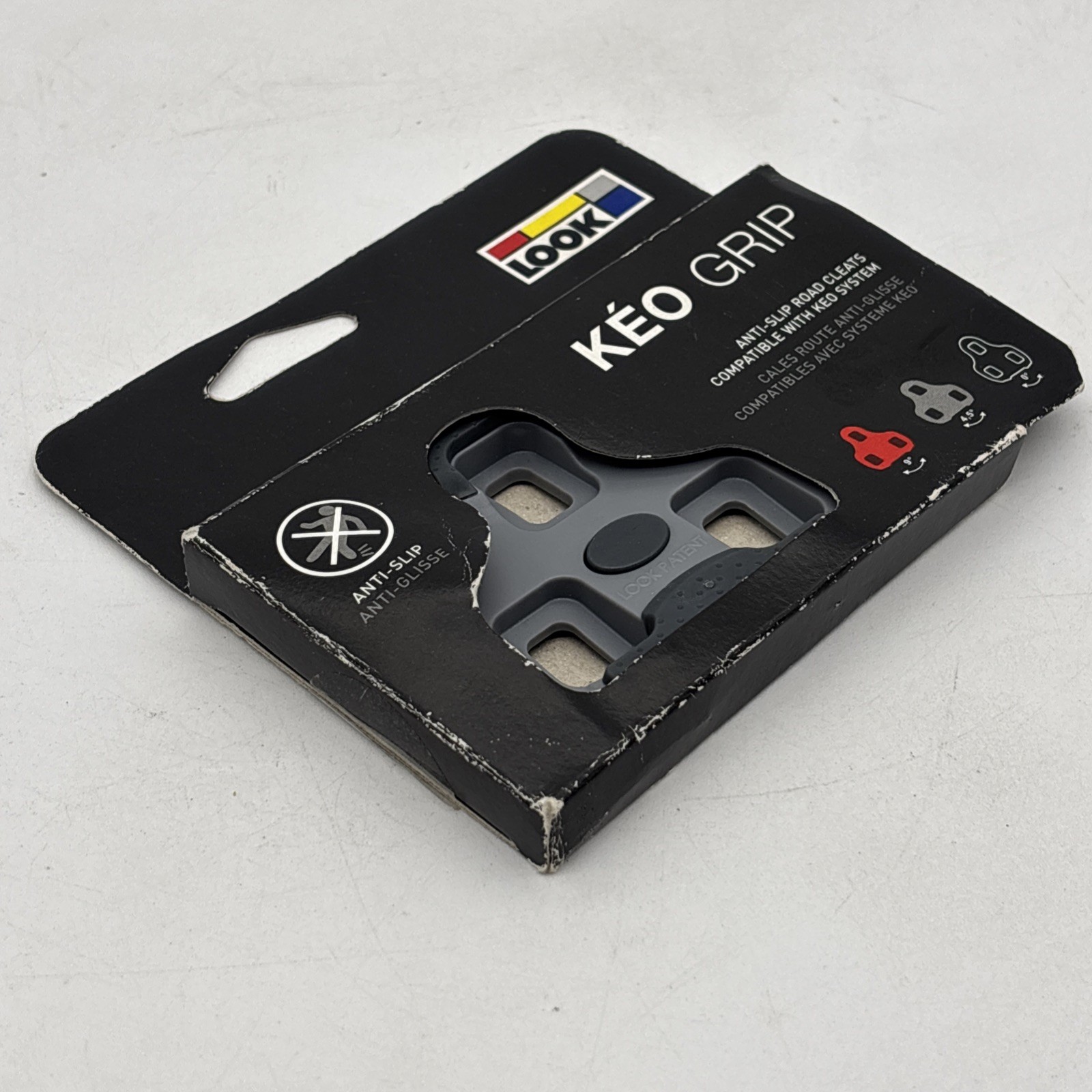 LOOK Keo Grip Gray Cleats 4.5 Degree for Keo Blade Pedals Includes Hardware