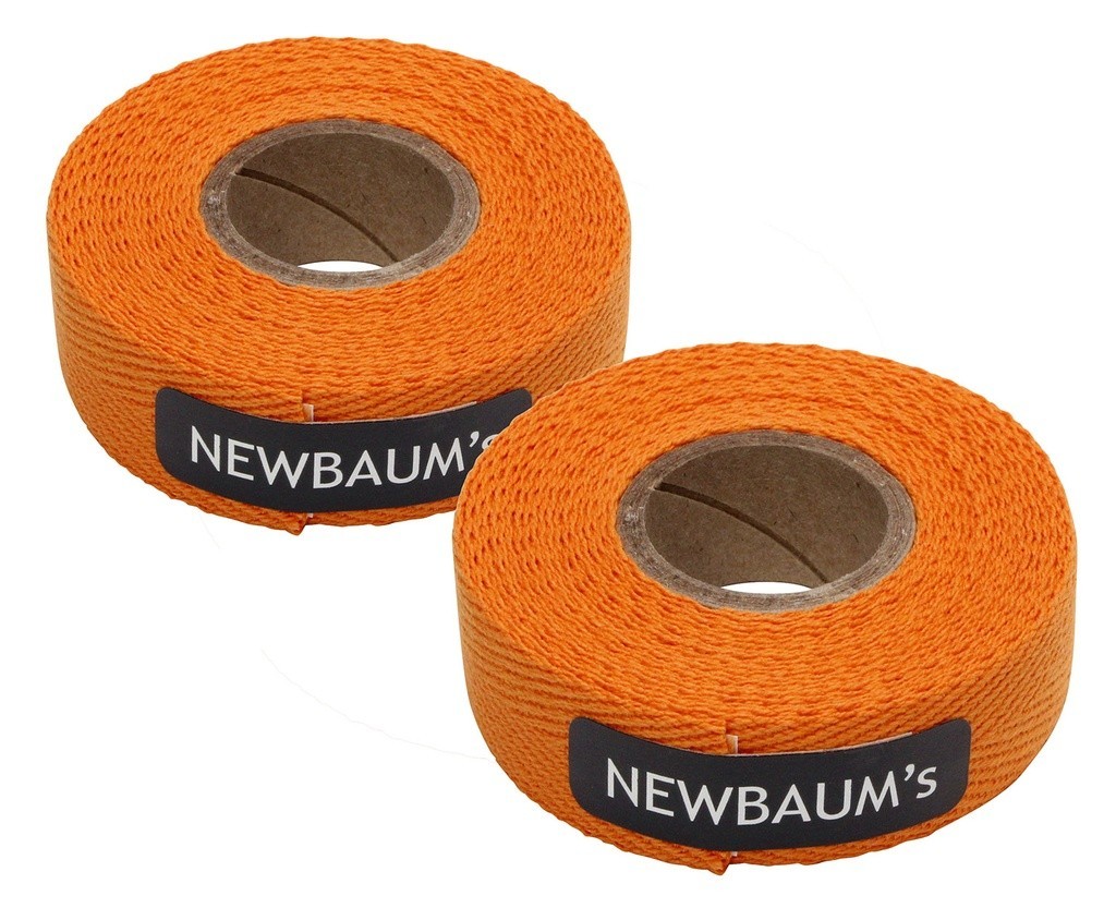 2-Rolls Newbaums Cotton Cloth Road Fixie Bike Handlebar Bar Tape Wrap Orange