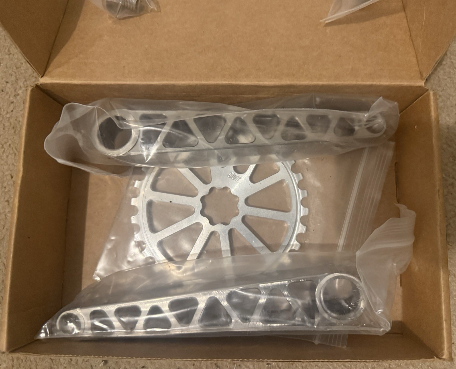 RNC BMX Crankset w/ Aluminum 30t Chainring 165mm Titanium Superlite