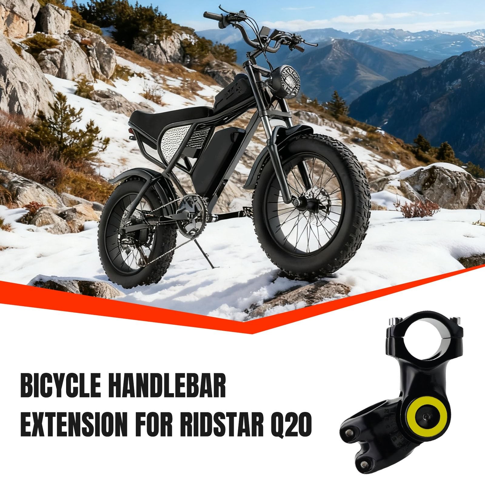 Adjustable Bike Stem 60 Degree Handlebar Riser Adaptor For Bicycle Component