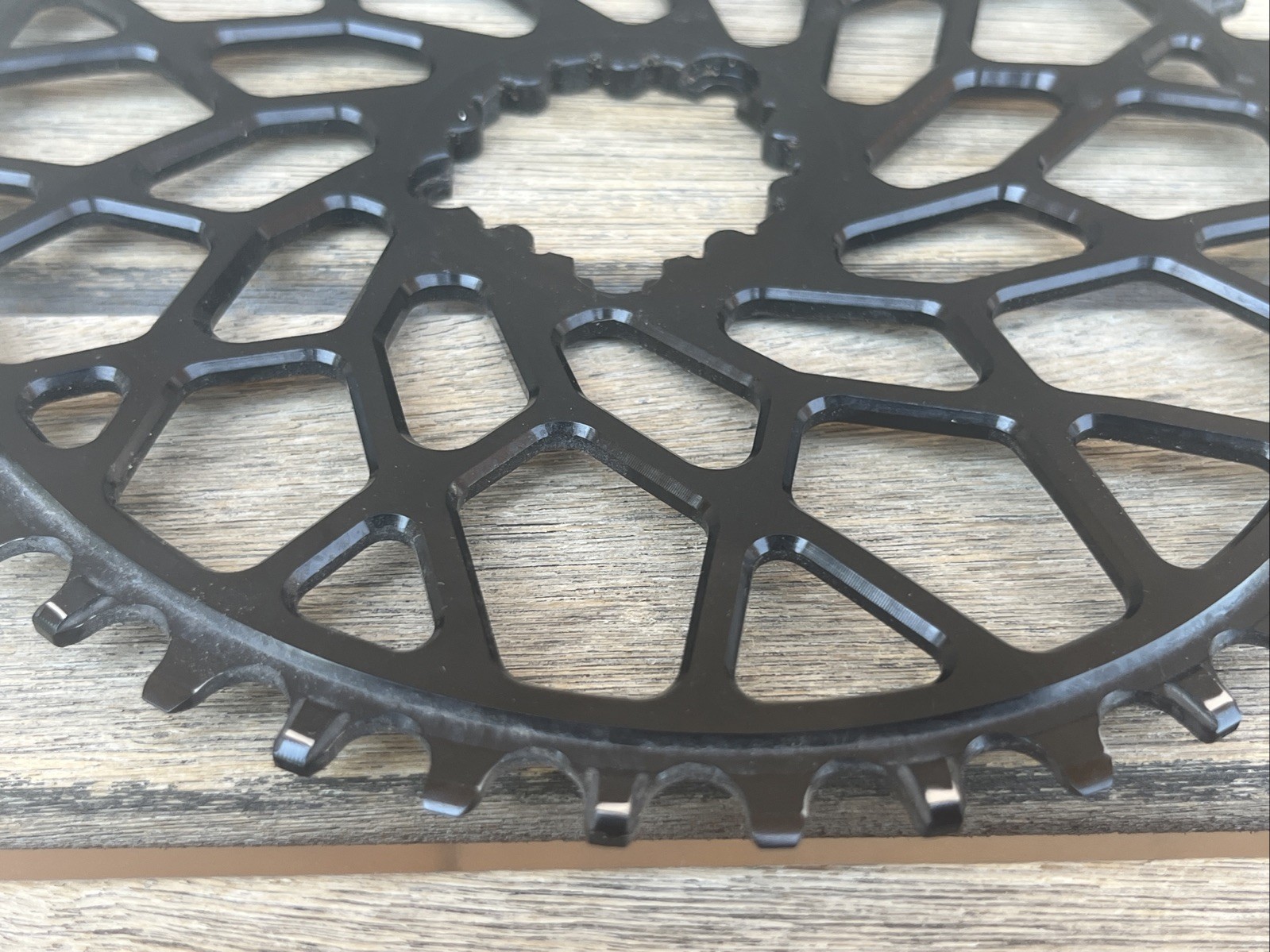 Absolte Black CX 1X OVAL chainring for Sram 3-Bolt direct mount cranks w/Box