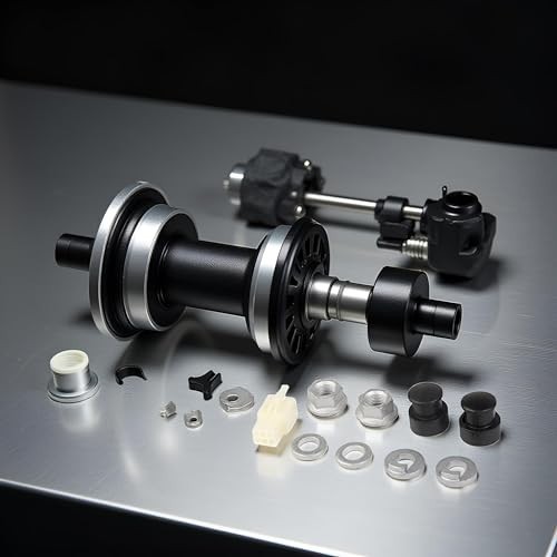 EBike Hub Motor Axle Kit, 12mm Shaft, Front Lock Nut with Washer and Cover, E…