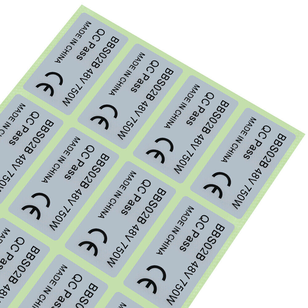 6Pcs 48V 750W BAFANG BBS02B BBSHD Mid Drive Motor Stickers Legal For Ebike Label
