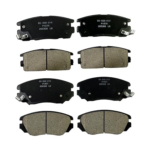 Front and Rear Ceramic Brake Pads for 2010-2017 Chevy Equinox GMC Terrain,