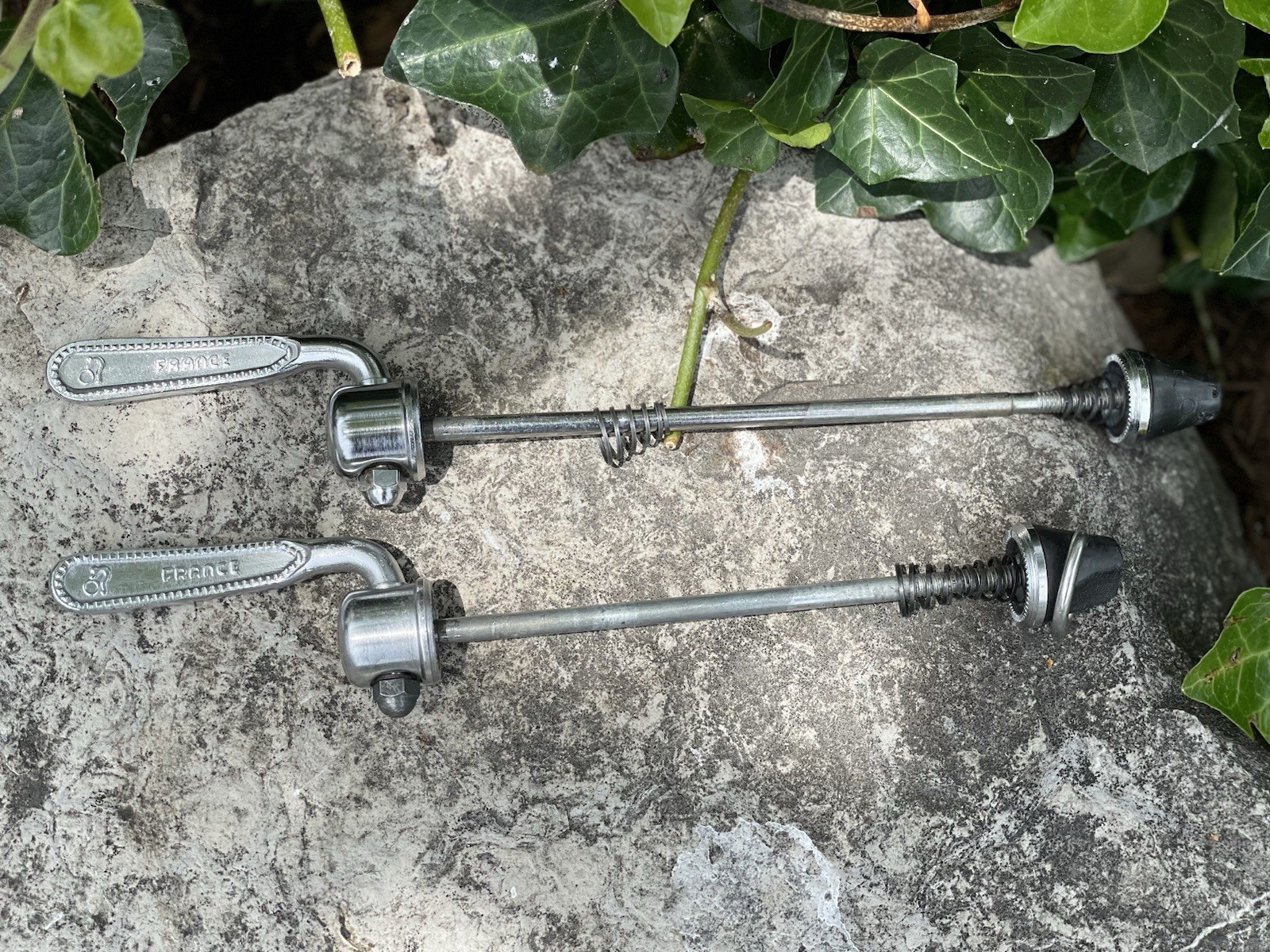 Vintage Maillard Wheel Skewers – Front and Rear Steel Made in France