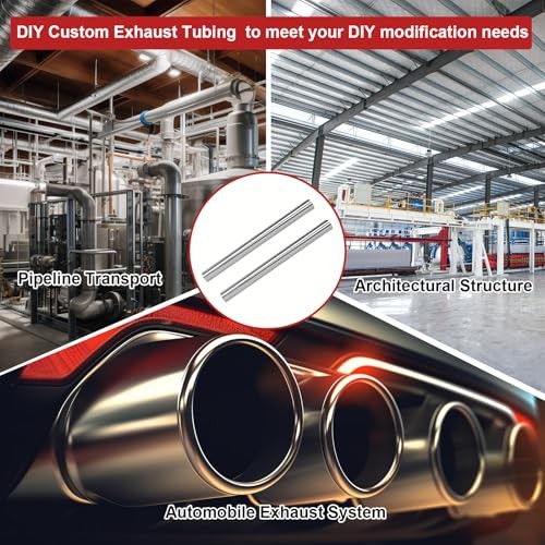 2.5 Inch Universal Straight Exhaust Pipe DIY Custom Mandrel Tube Pipe,2.5» OD