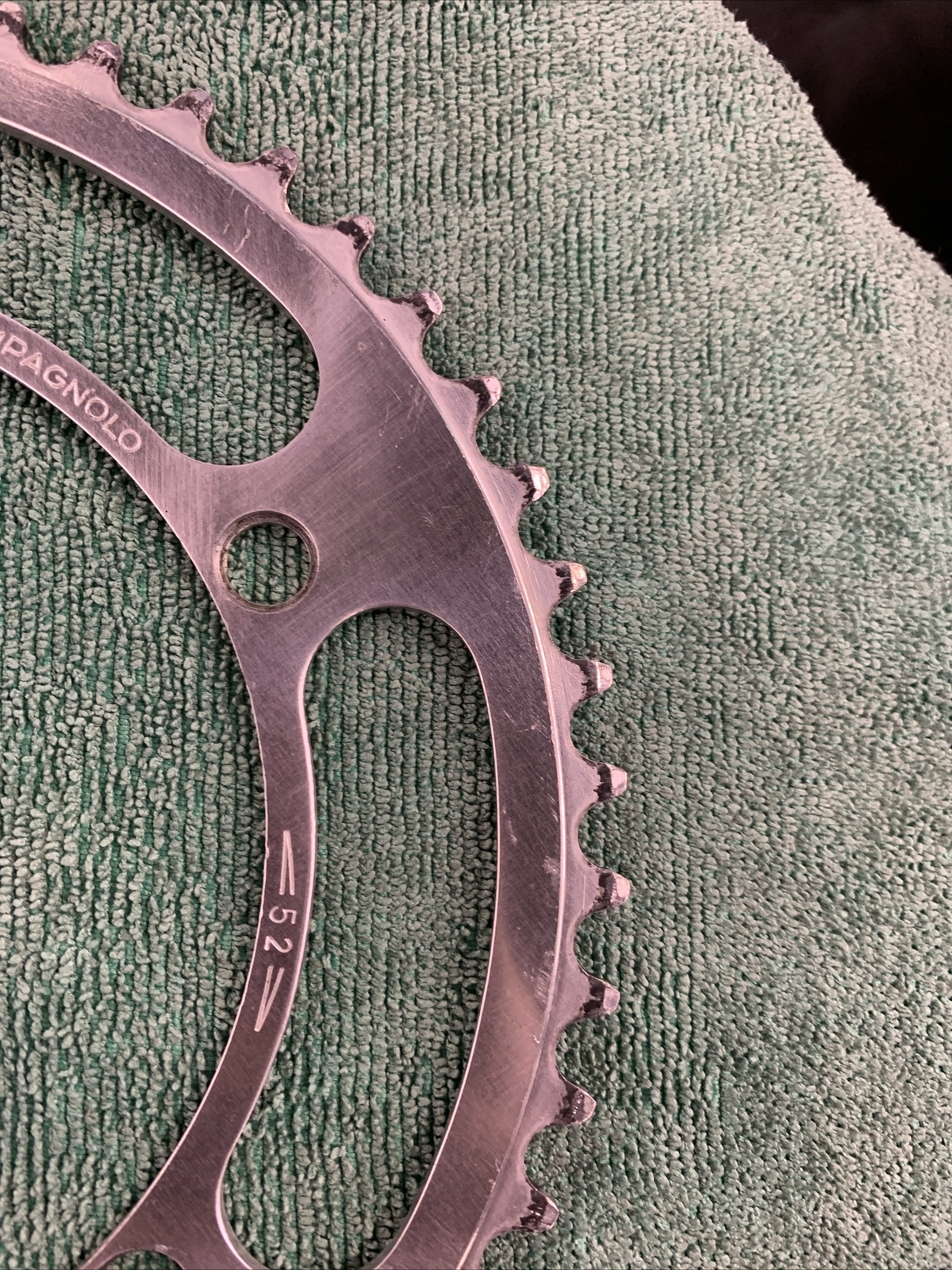 CAMPAGNOLO RECORD CHAIN RING 52 TEETH 144 BCD 6, 7 OR 8 SPEED