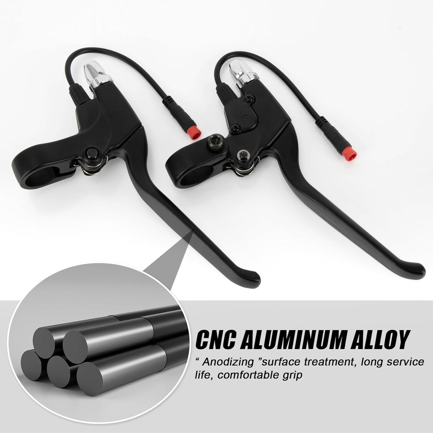 22MM Ebike Brake Lever Electric Bike Brake Handle 2 Wires Left and Right E-Bi…