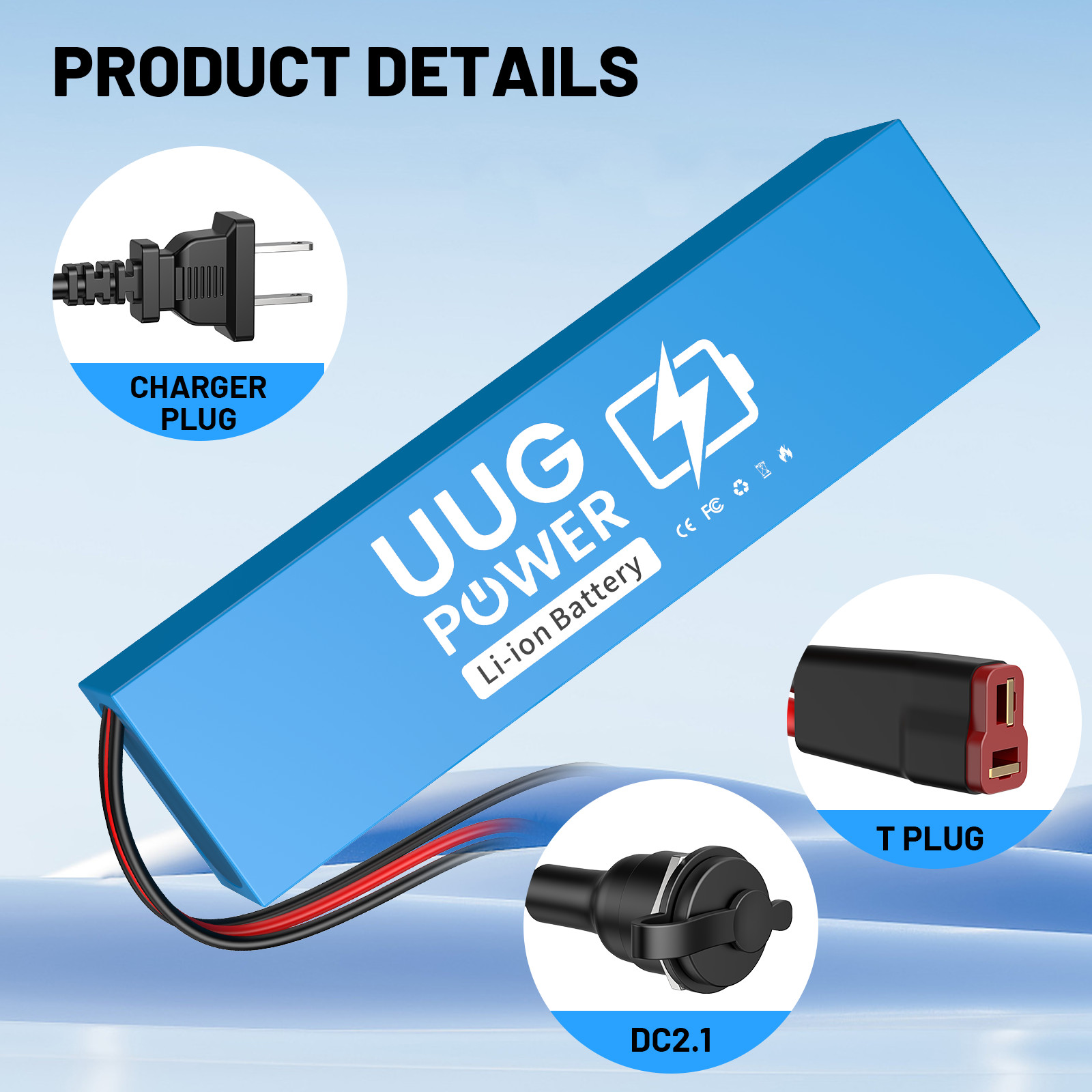 Ebike Lithium Battery 48V 8Ah Electric Bike Bicycle Battery with 30A BMS 1500W