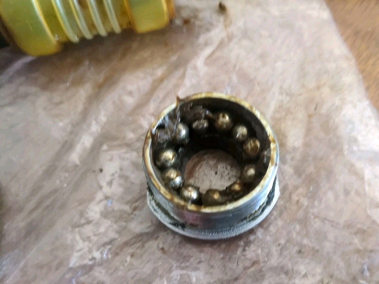 1989 Vintage road bike bottom bracket NFS Japan Cr-Mo 119 mm BSA / 68 mm
