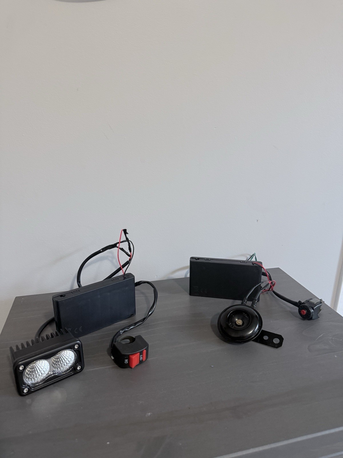 Battery Powered Horn And Baja Light Combo
