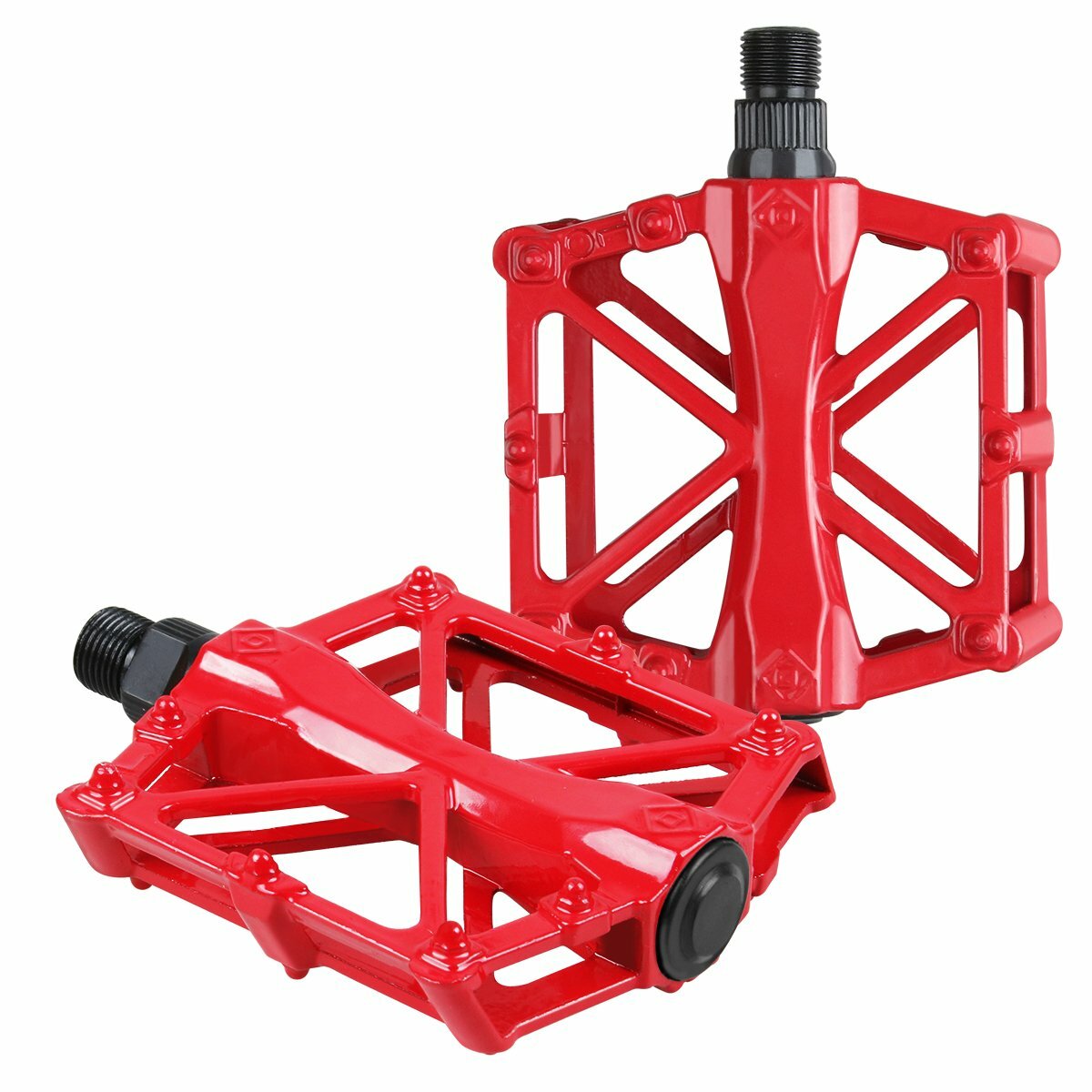 Mountain Bike Pedals Bicycle Pedal Flat Aluminum Sealed Bearing 9/16″ BMX X Road