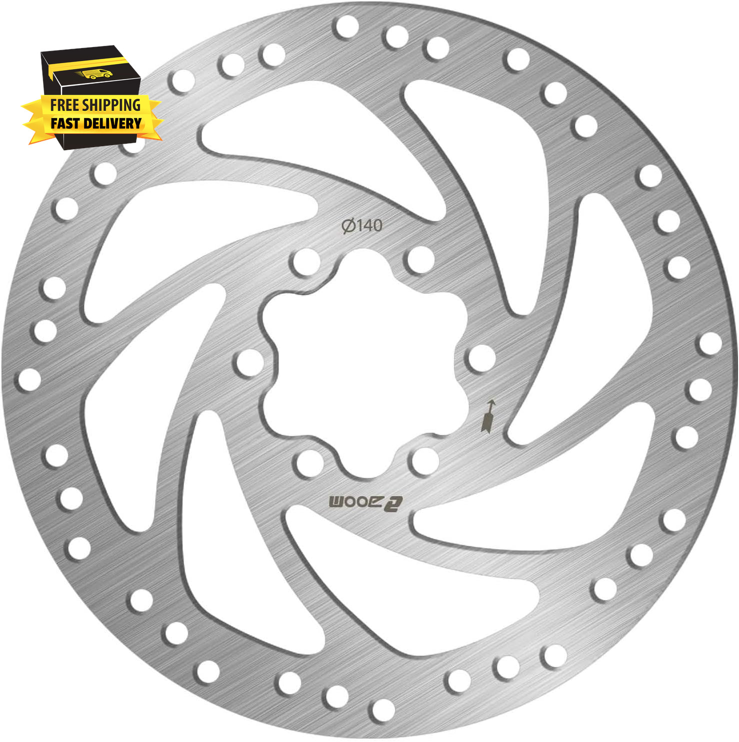 140Mm 160Mm 180Mm 203Mm MTB Disc Brake Rotor with 6 Bolts, Bicycle Brakes Stainl