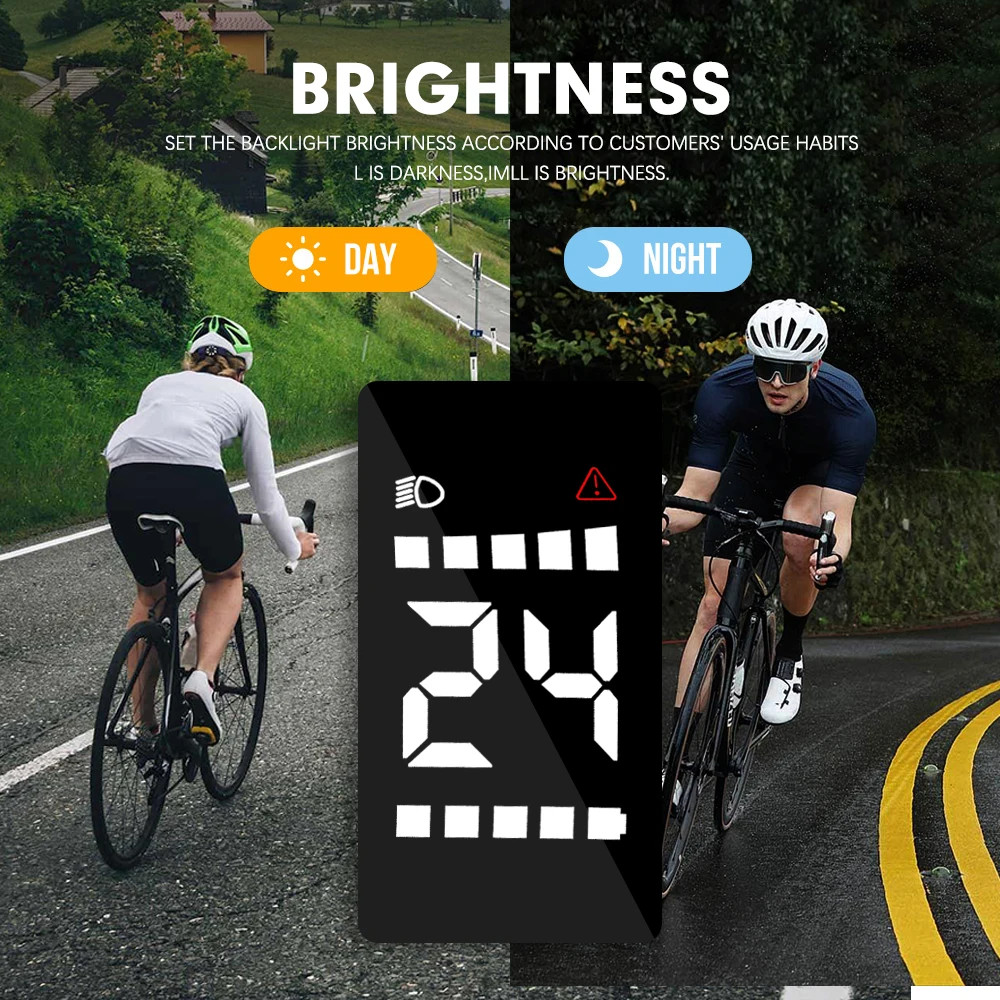 E-bike LCD Color Display Instrument 36V48V52V SW102T DZ40 600C BF-UART Protocol
