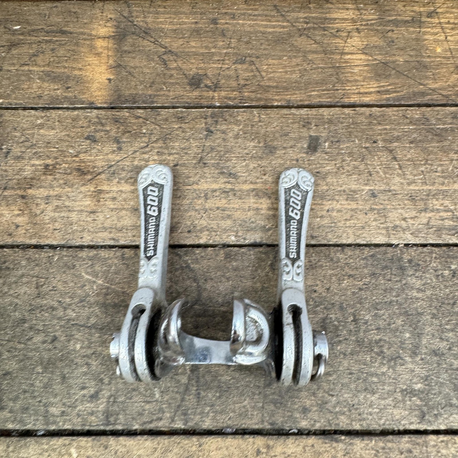 Vintage Shimano 600 Arabesque Shift Levers Shifters 28.6 Clamp Down Tube 70s