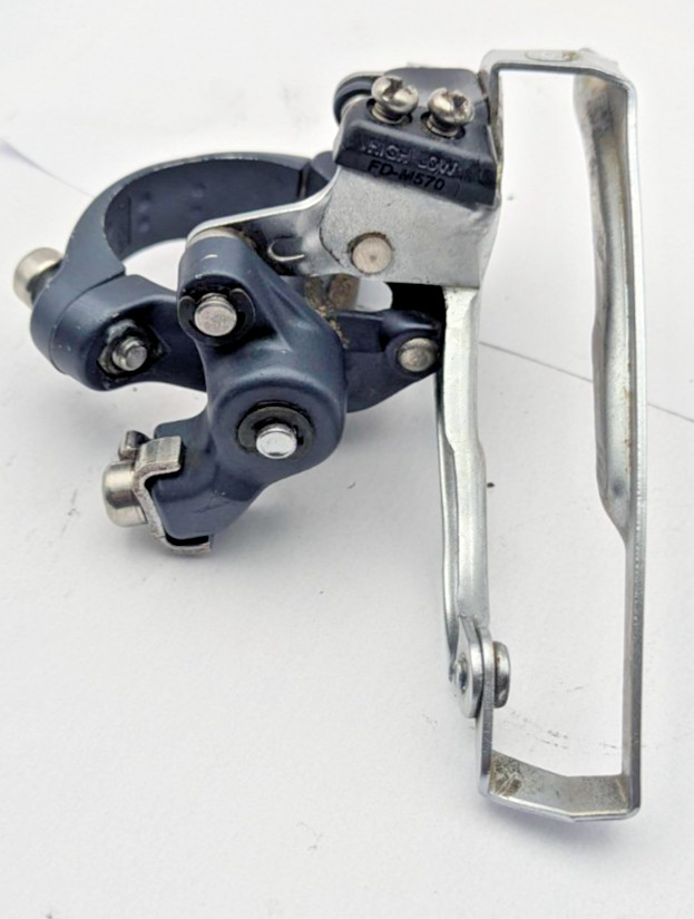 SHIMANO DEORE LX FD-M570 FRONT DERAILLEUR 34.9MM CLAMP TRIPLE 3x speed TOP PULL
