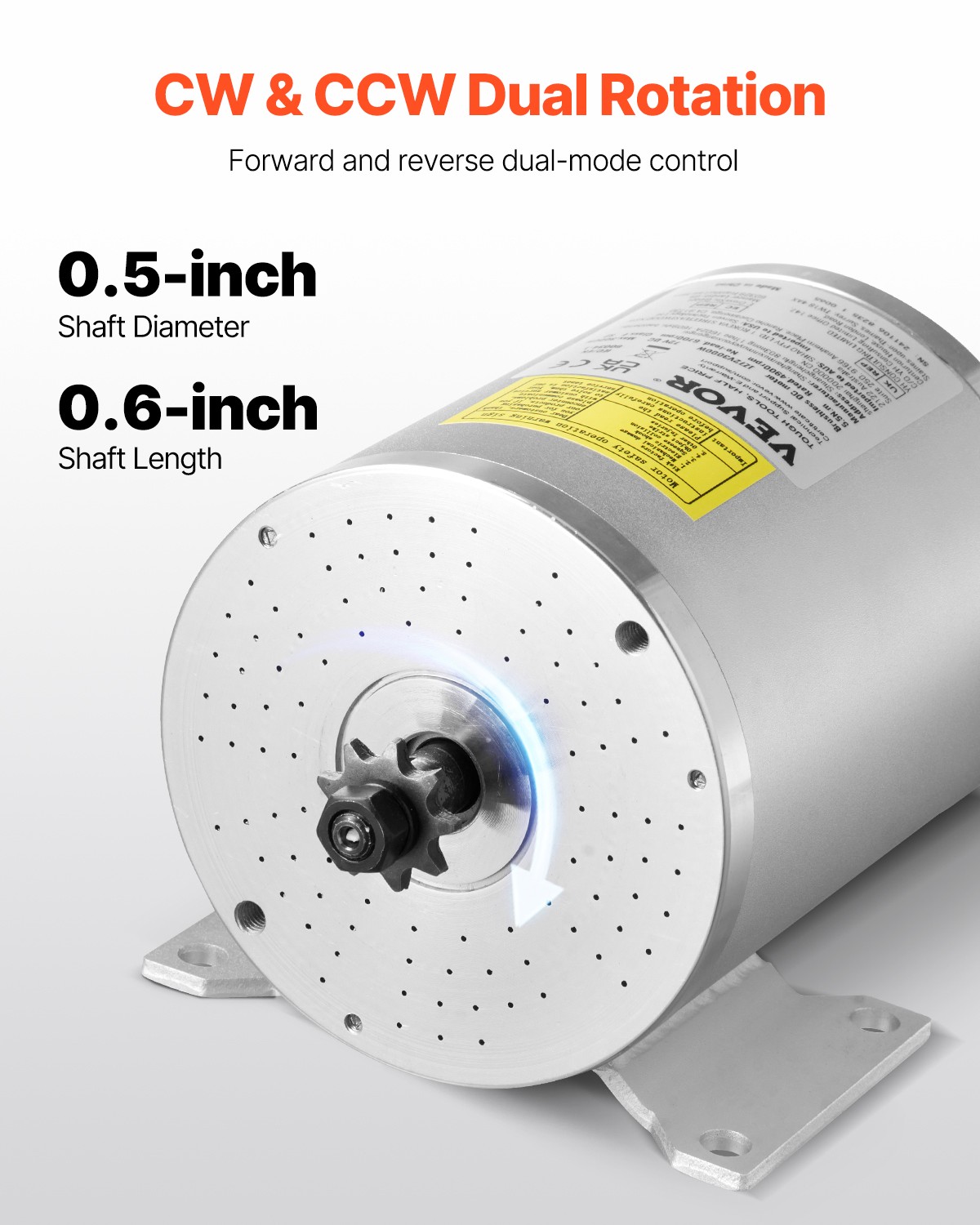 VEVOR 3000W Electric Brushless DC Motor Kit 72V 4900rpm Motor with Controller