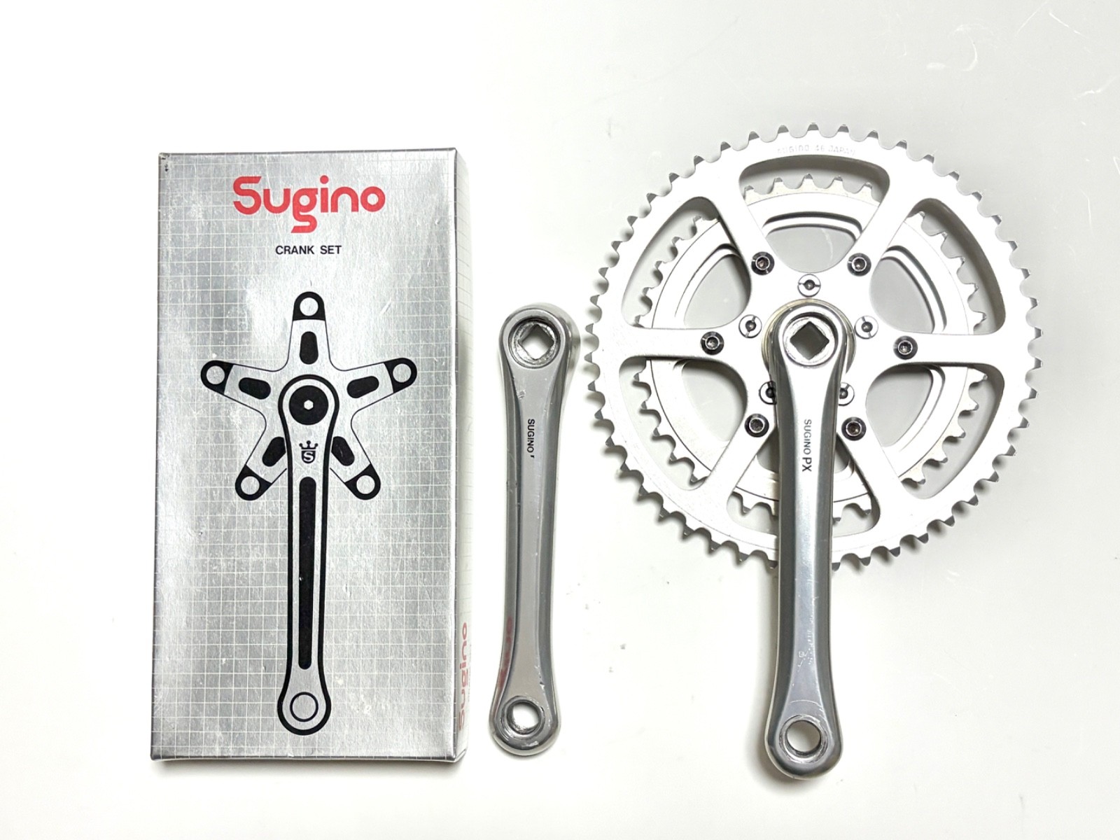 Rare SUGINO PX Triple Crankset 160mm 46/36/30T w/ Box Vintage Touring